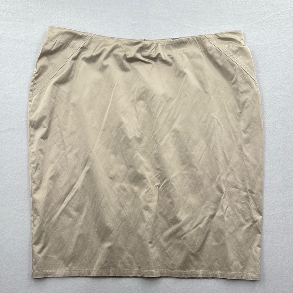 3For$20 Simply Chloe Dao Cream Shimmer Pencil Skirt size 3X